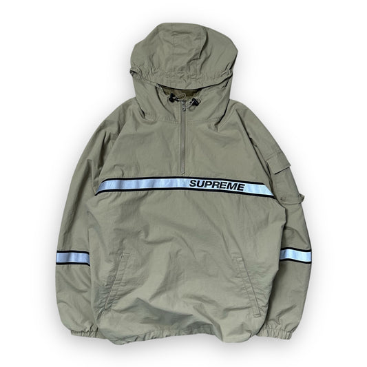 Jacket Supreme Reflective Taping Hooded Pullover Tan SS18 (M)