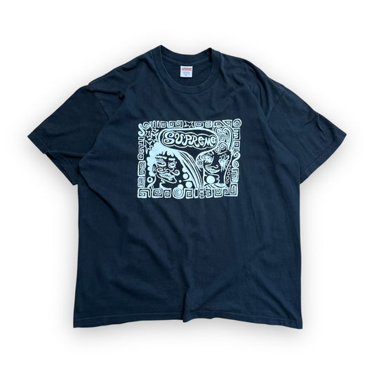 Tee Supreme Faces Black FW18 (XL)