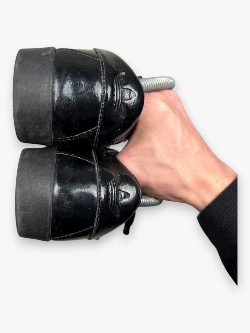 adidas Jeremy Scott Samba Loafers Triple Tongue Black Patent (2009)