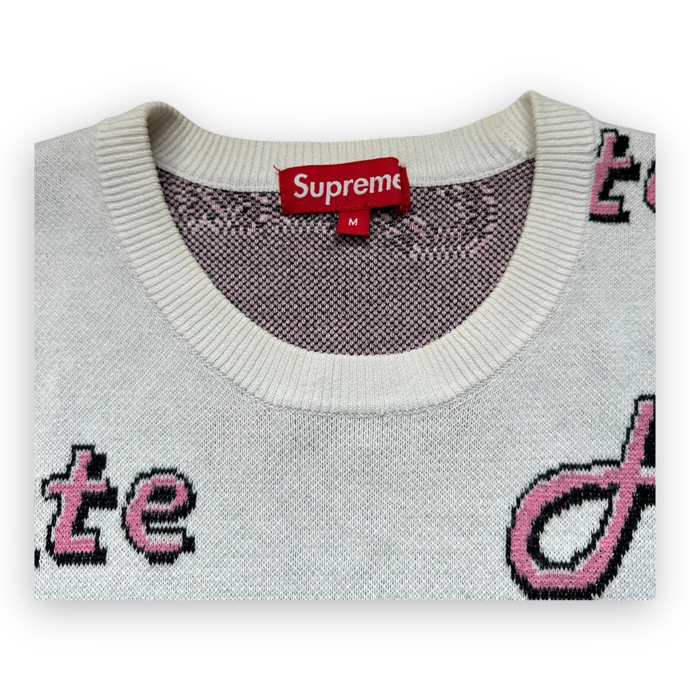 Sweater Supreme Hate White FW13