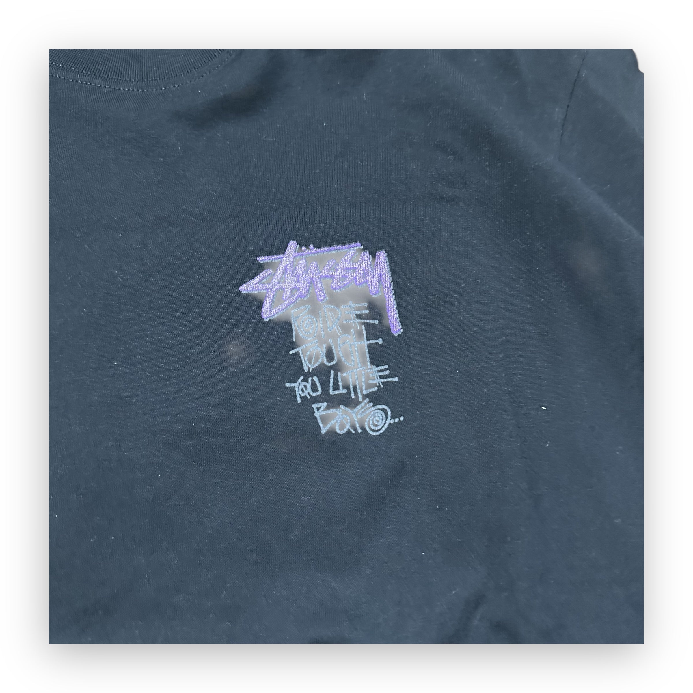 Tee Stussy Cyclist Vintage Black vintage