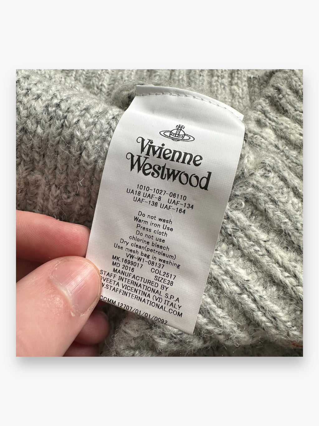 Vivienne Westwood Red Label Sweater Knit Grey Cream