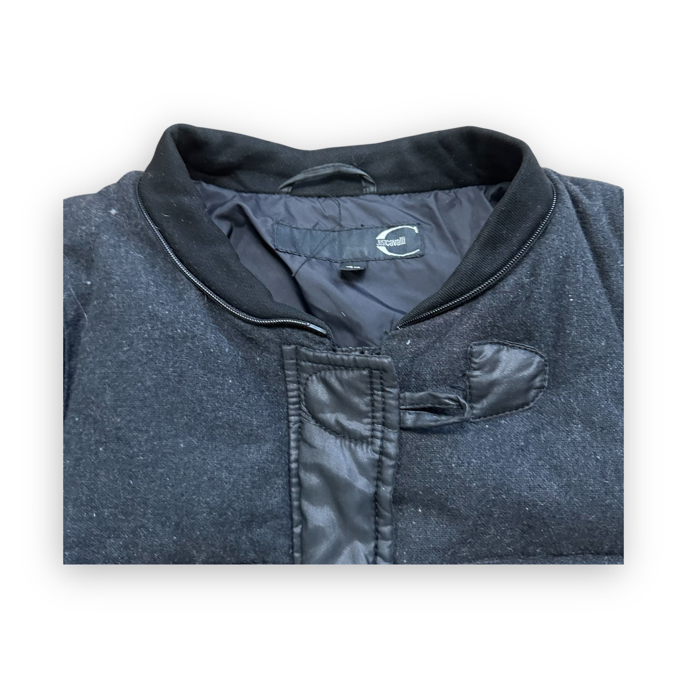 Puffer Jacket Roberto Cavalli Black vintage