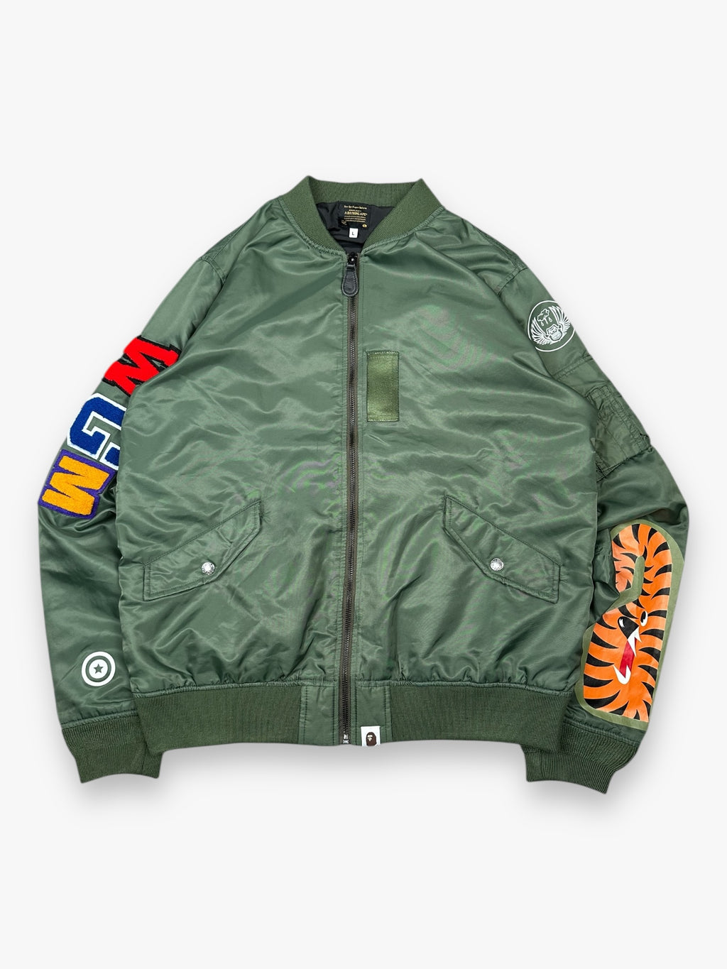 BAPE AM-1 Bomber Jacket Shark Olive