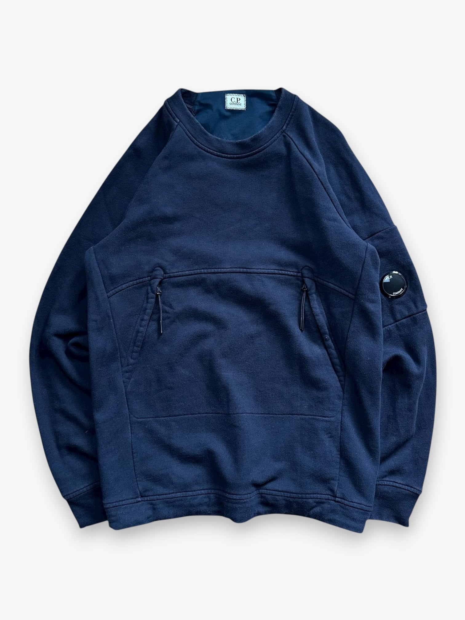 Sweatshirt Crewneck C.P Company Zip Black