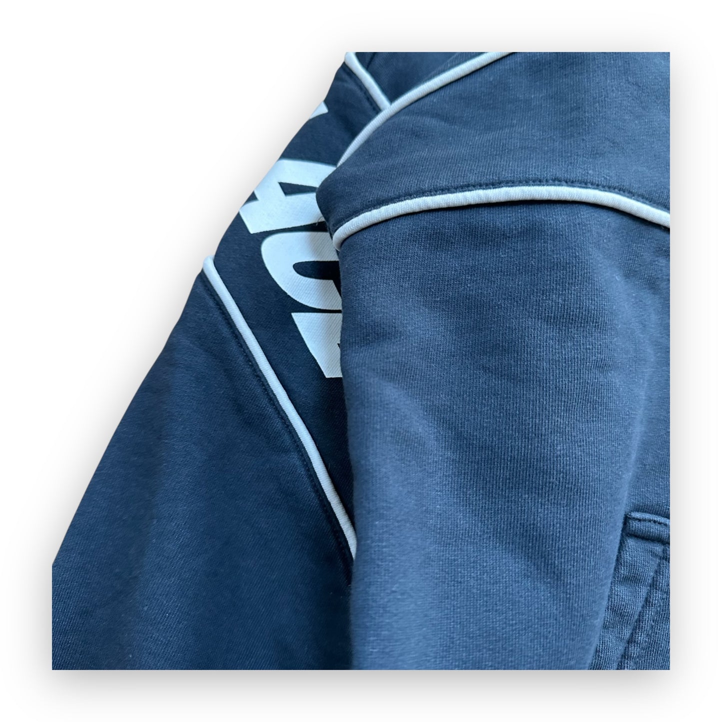 Sweatshirt Half Zip Palace Pipe Drop Shoulder Funnel Navy FW21 (M)
