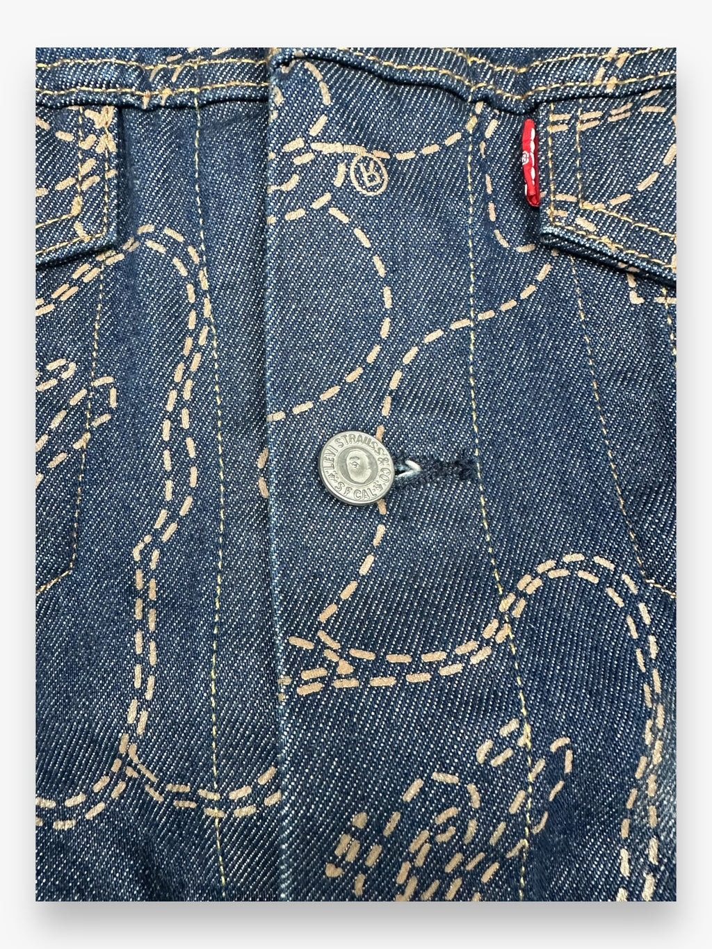 BAPE Levi’s Zip Denim Jacket Indigo SS21