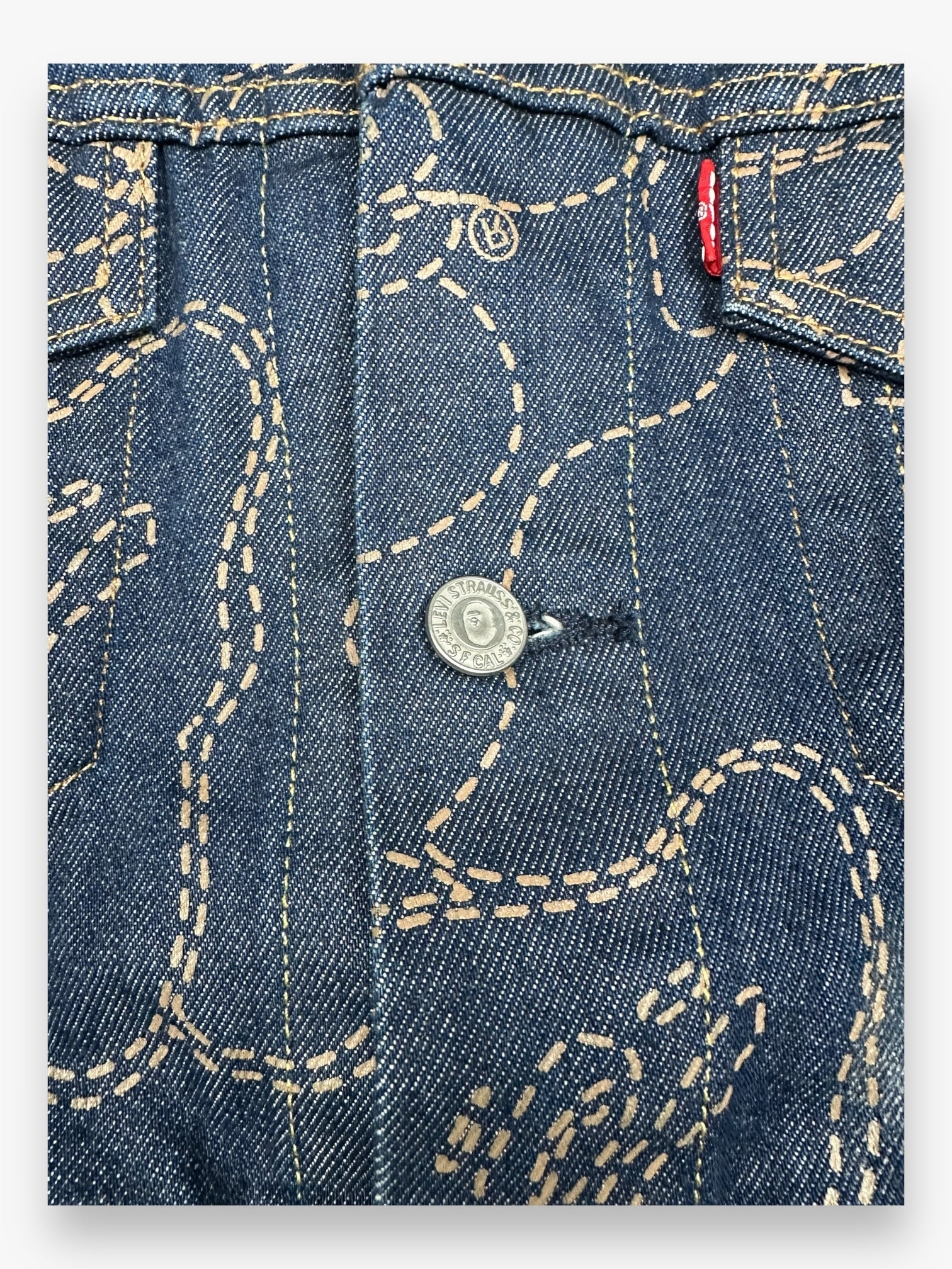 BAPE Levi’s Zip Denim Jacket Indigo SS21