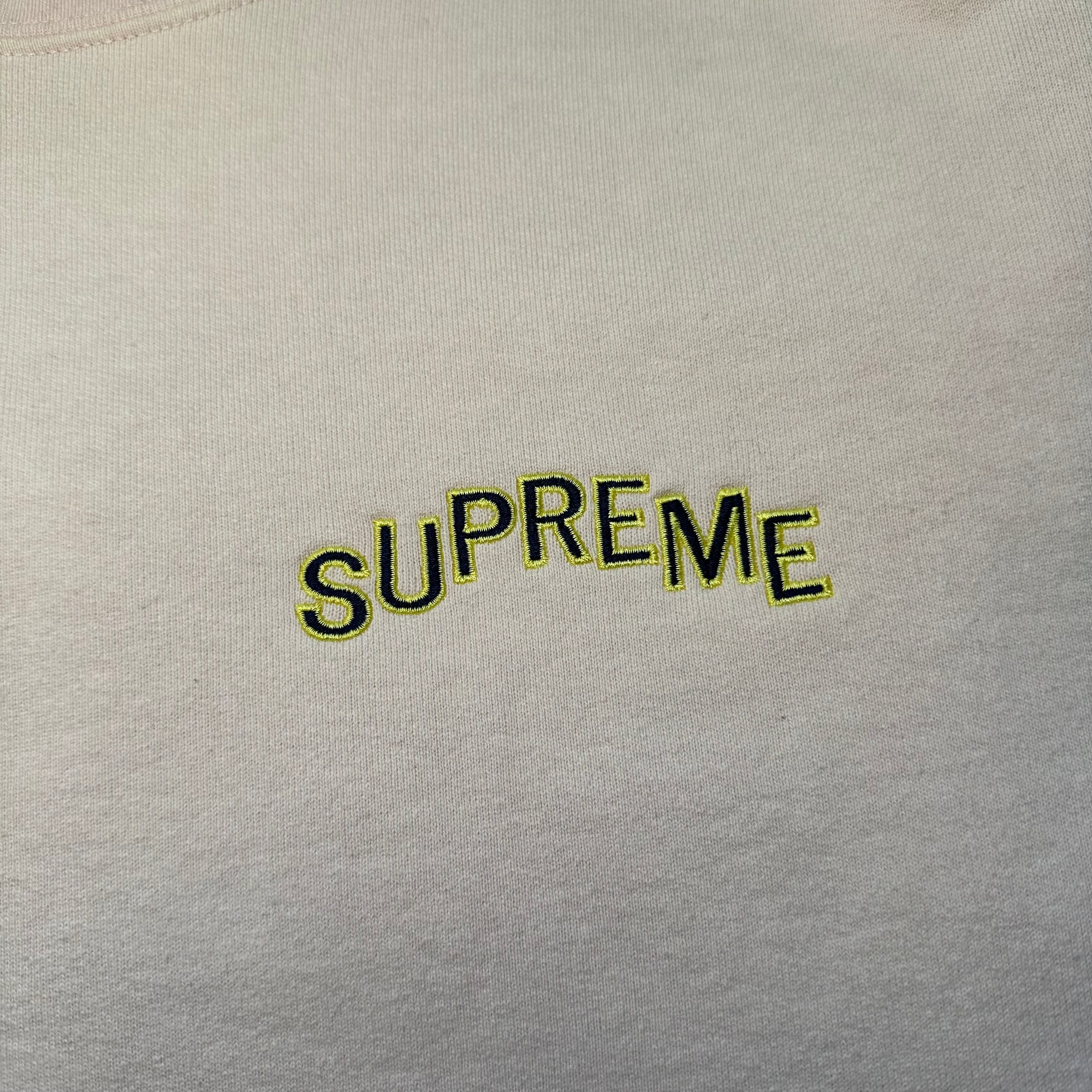 Supreme Arc Crewneck Sweatshirt Pale Pink FW17