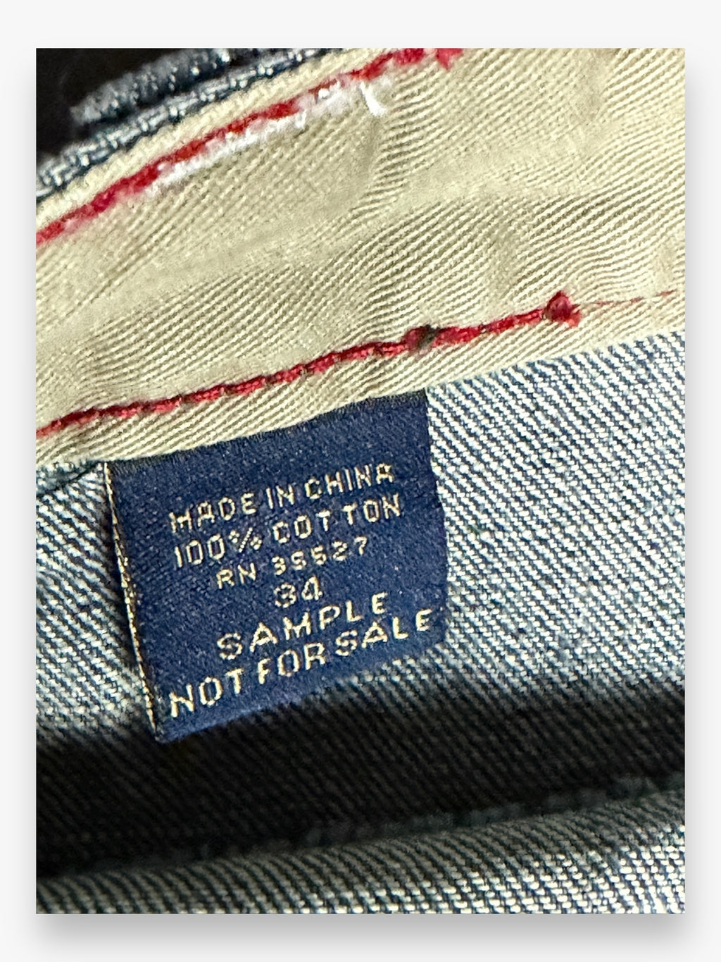 Marithe + Francois Girbaud Embroidered SAMPLE Jeans Faded Grey