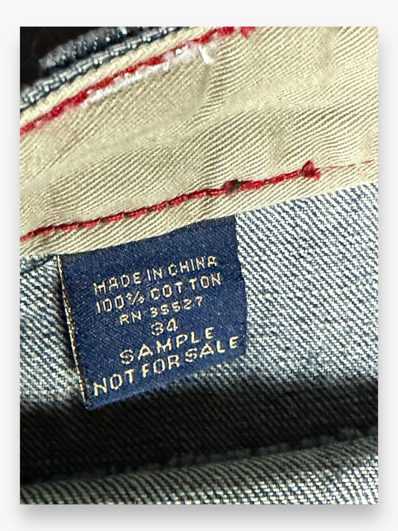 Marithe + Francois Girbaud Embroidered SAMPLE Jeans Faded Grey