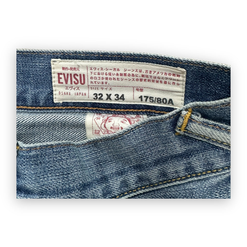 Jeans Evisu Seagull Faded Effect Lot 2008 Purple