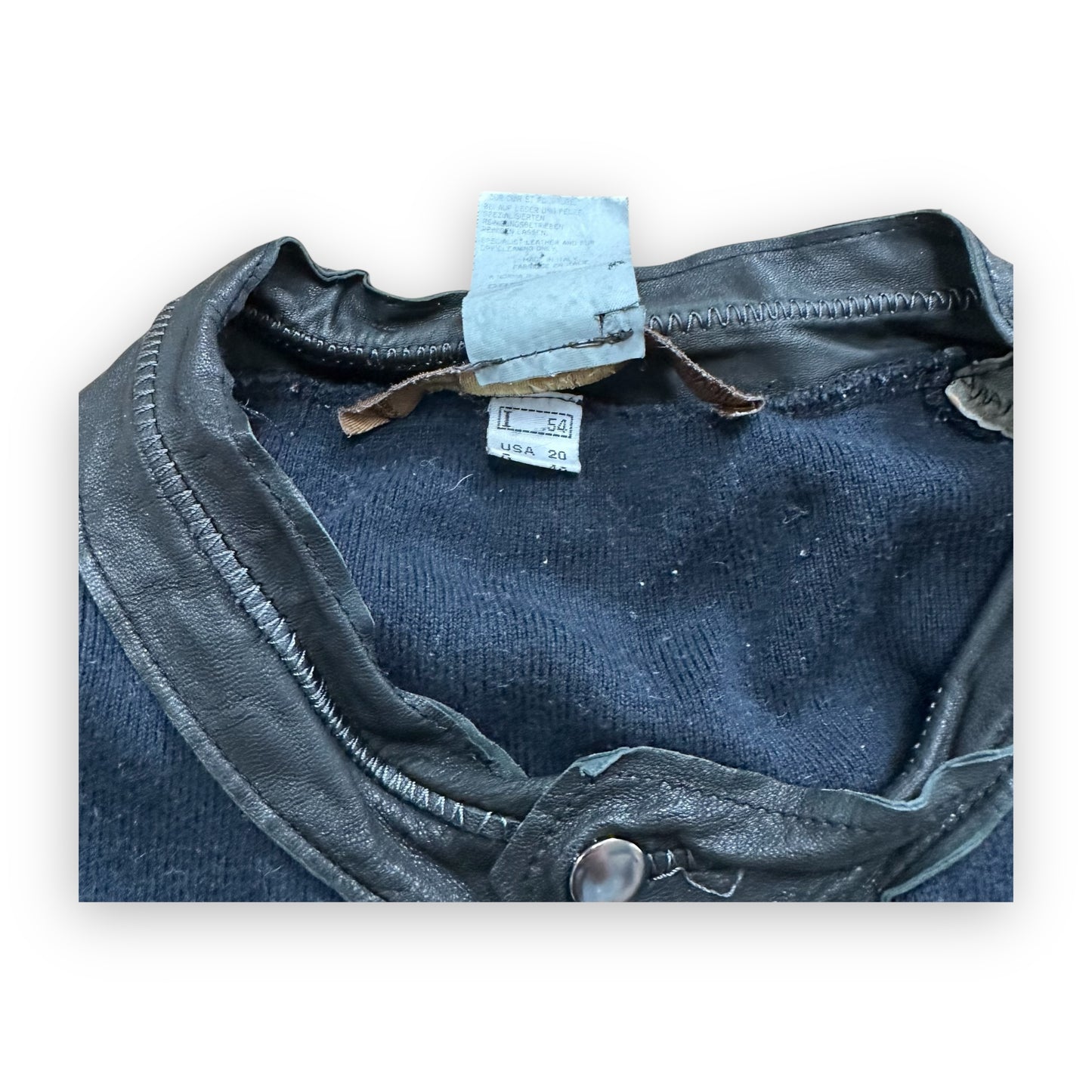 Jacket Roberto Cavalli Black Brown Leather vintage (L)