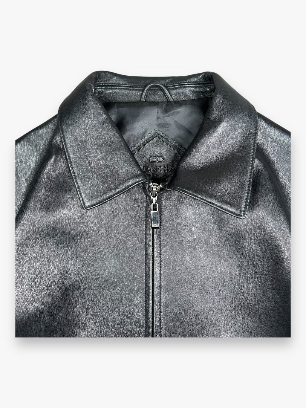 Balenciaga Leather Jacket Black AW1997