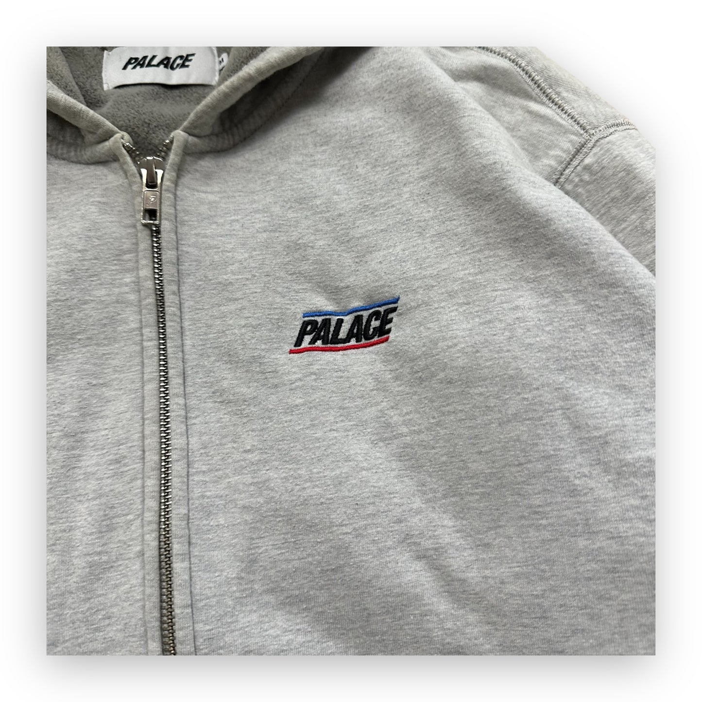 Sweatshirt Hoodie Zip Palace Ard Quality Grey (M)
