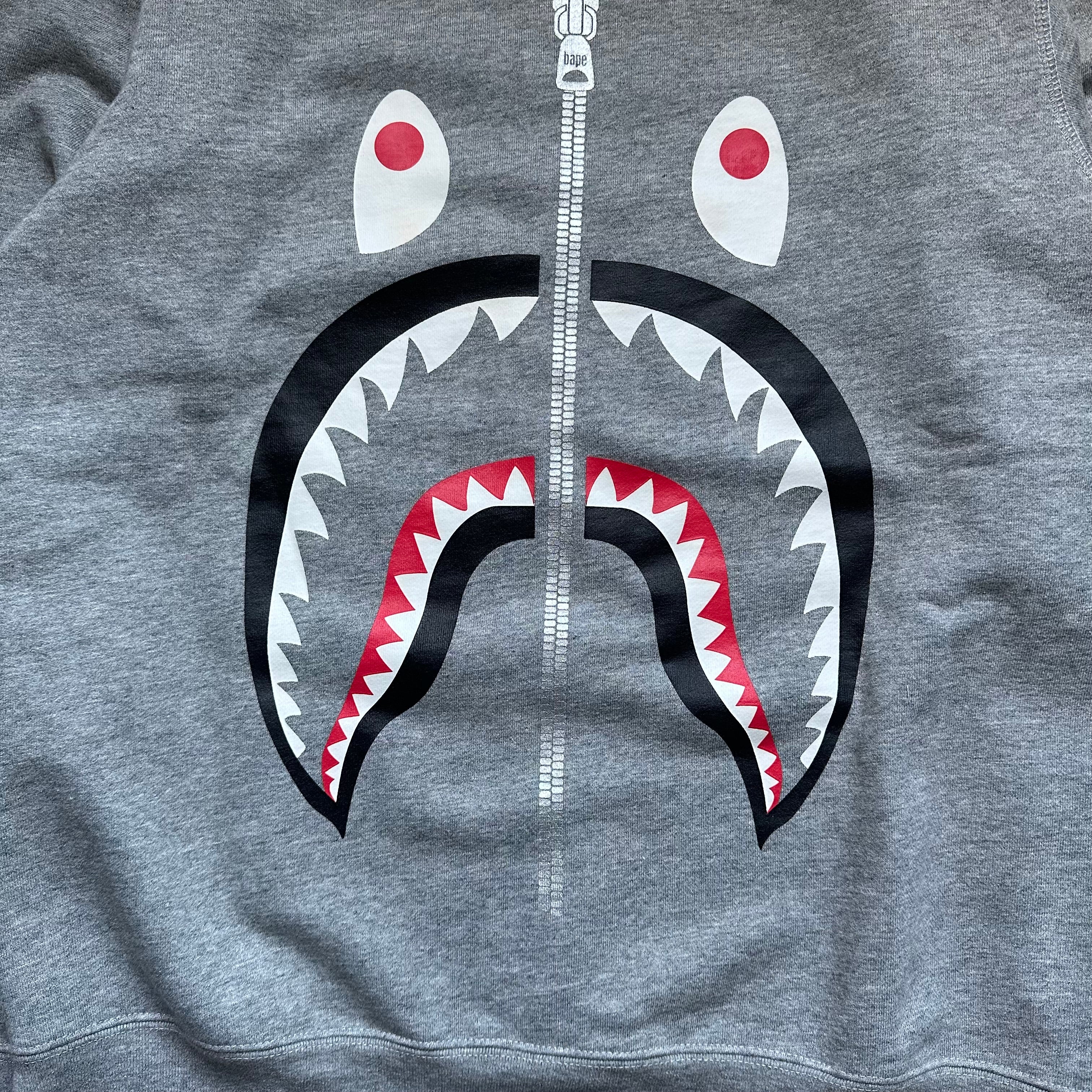 BAPE Shark Gray Crewneck Sweatshirt