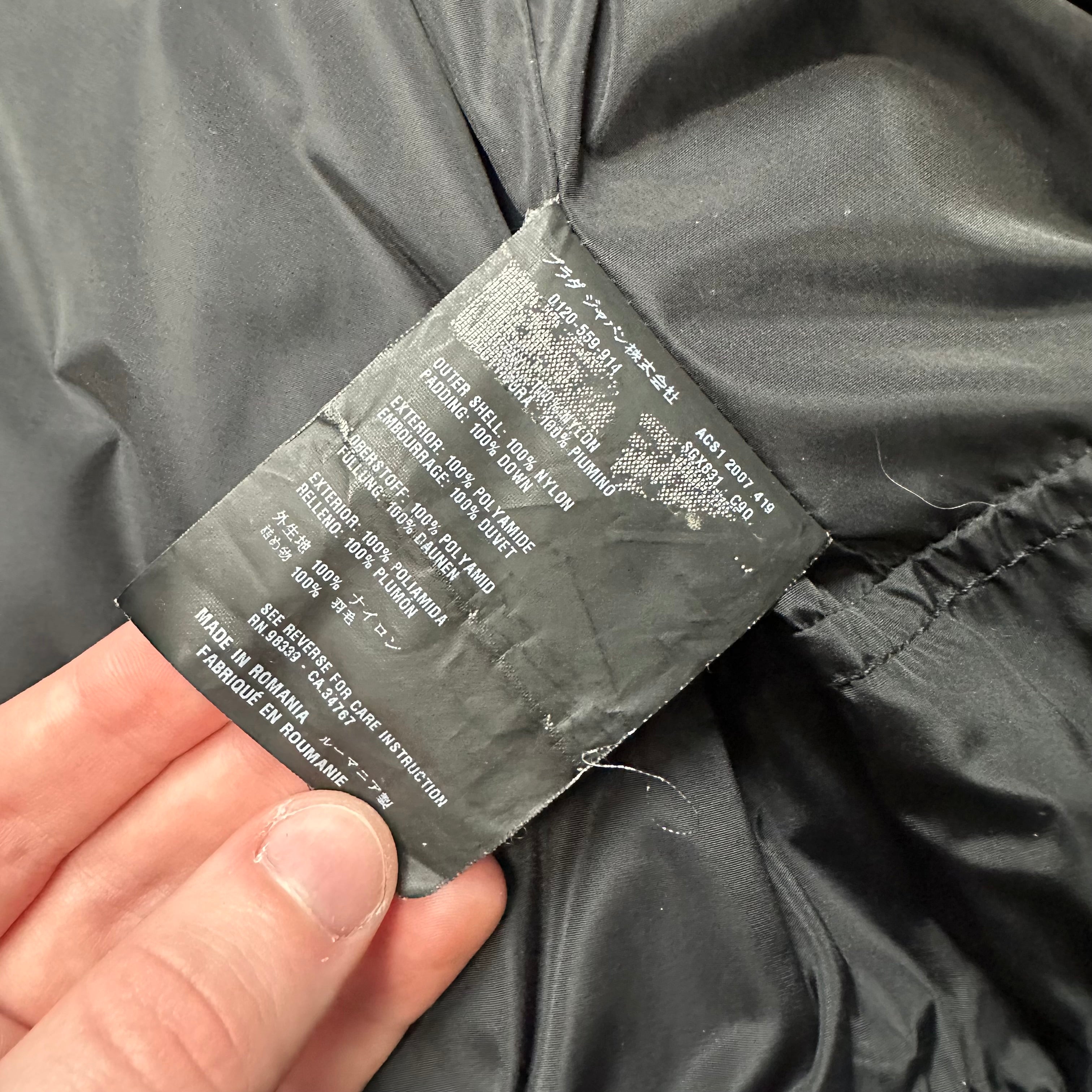 Puffer Jacket Prada Sport Black AW07