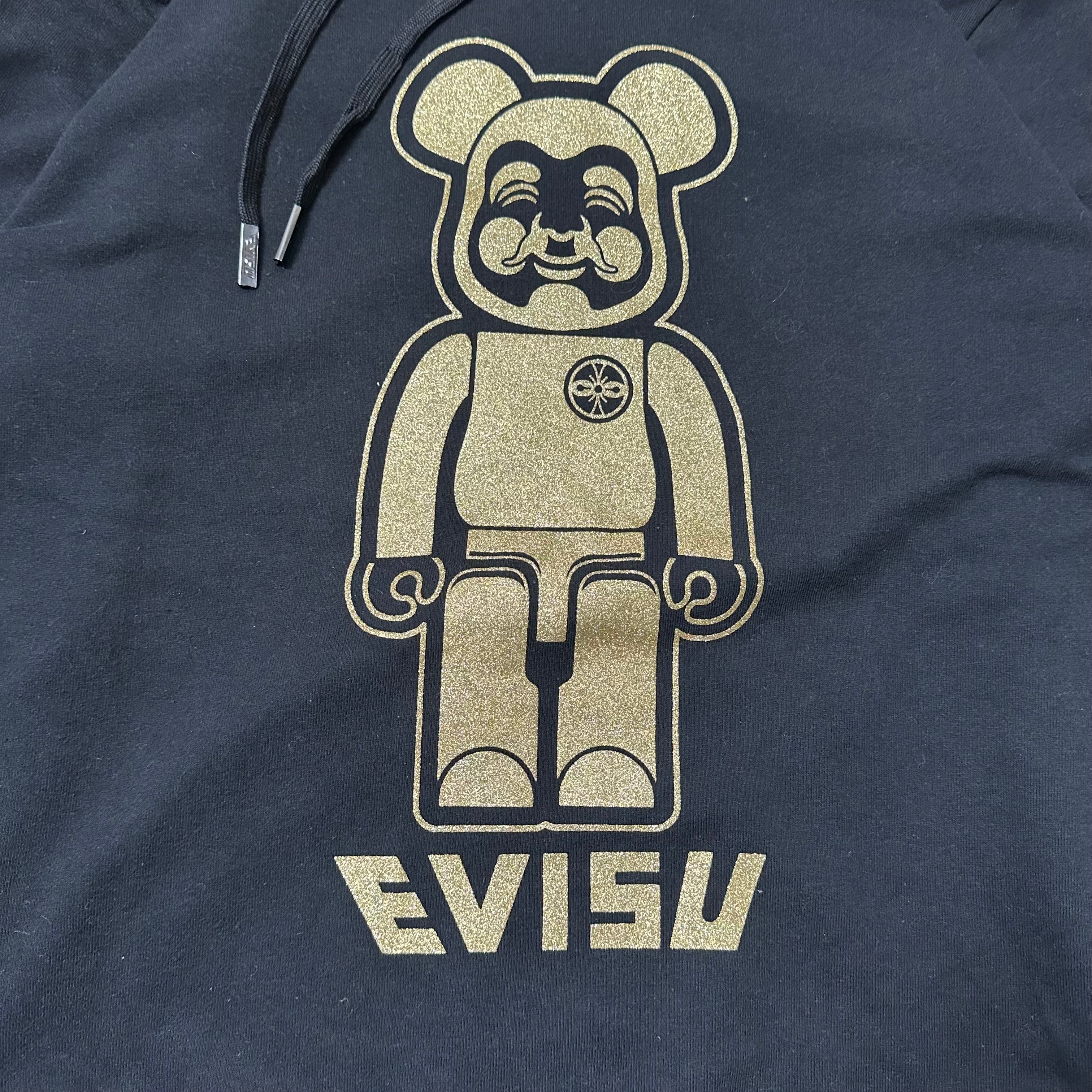 Sweatshirt Hoodie Evisu x Bearbrick Black /Gold