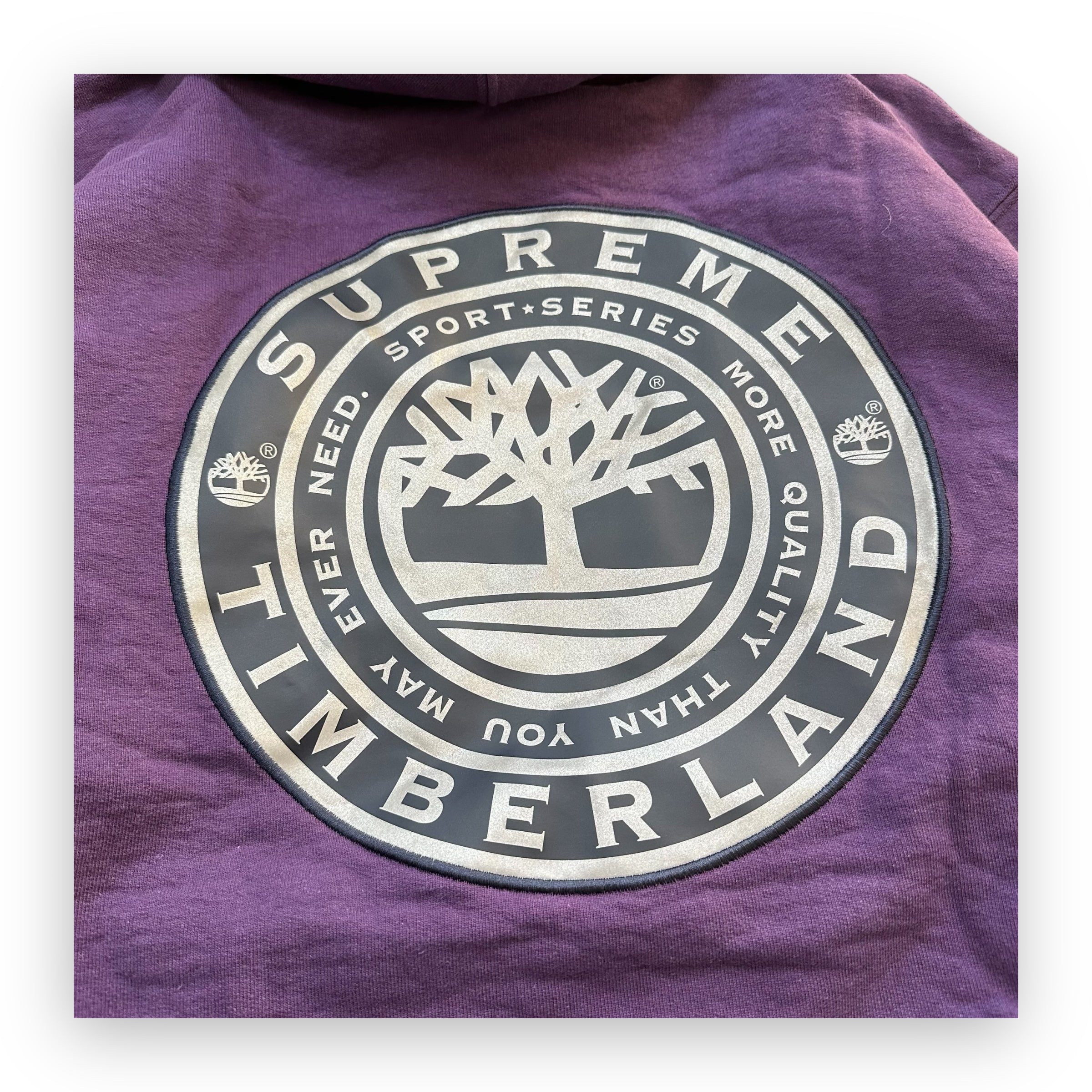 Sweatshirt Hoodie Supreme Timberland Dusty Purple FW21