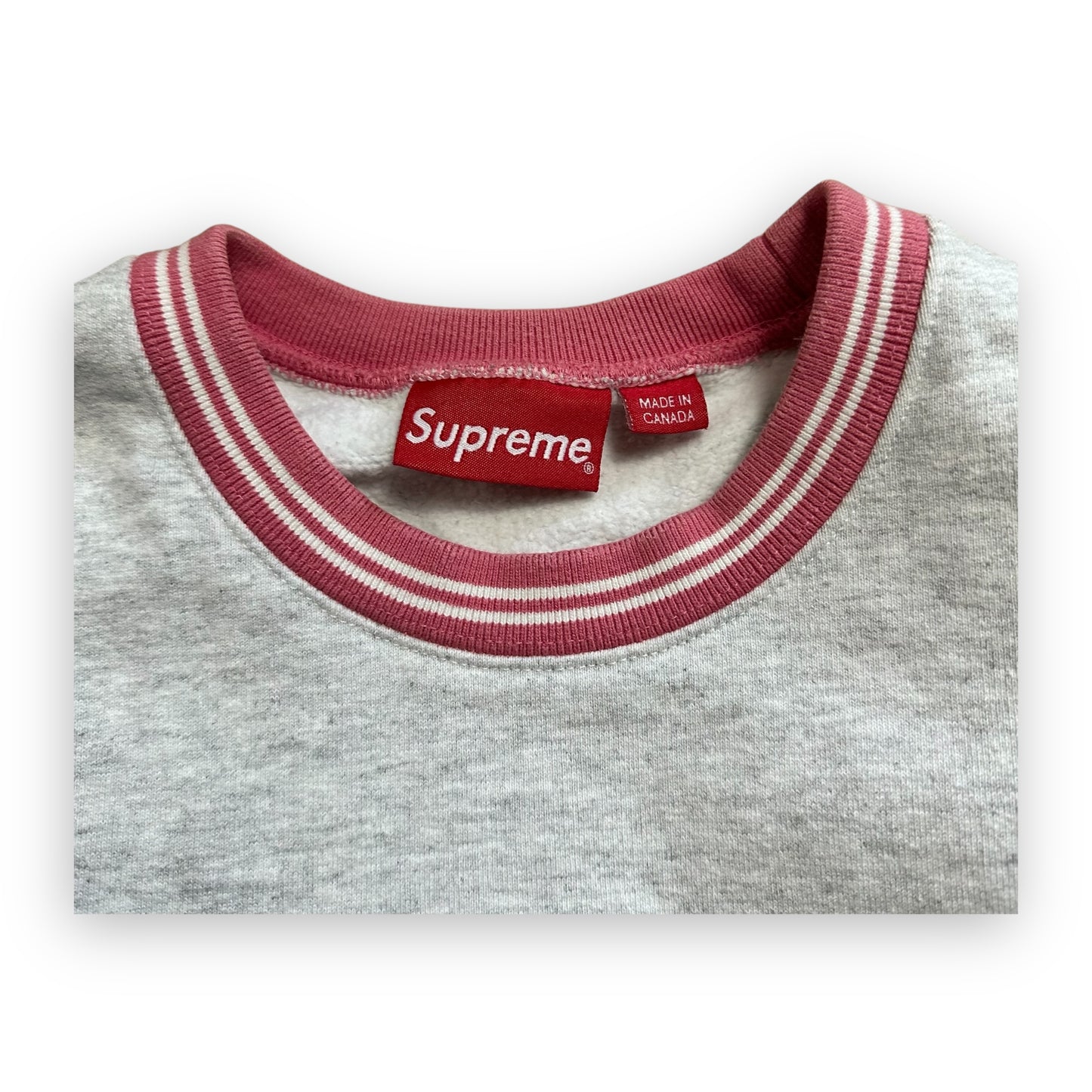 Sweatshirt Crewneck Supreme Team Ash Grey FW17 (M)