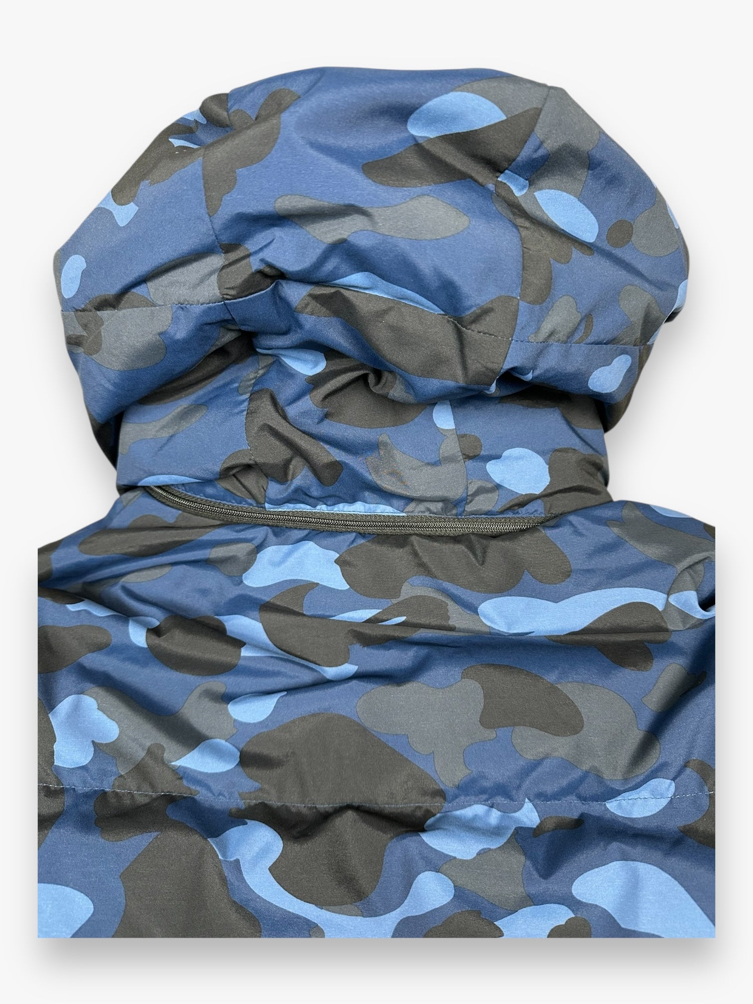 BAPE Puffer Jacket Blue Camo FW22