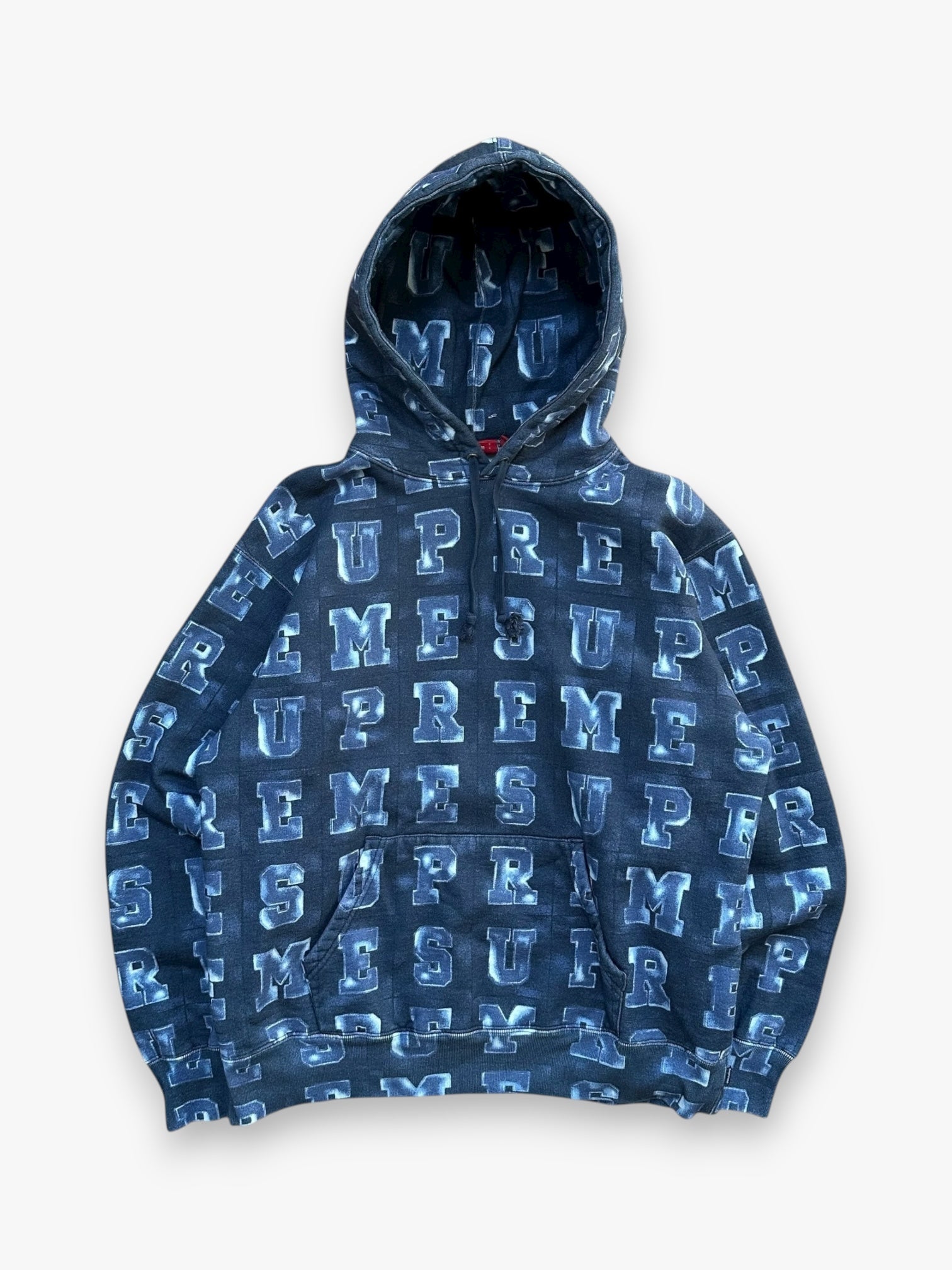 Sweatshirt Hoodie Supreme Blocks Navy SS20