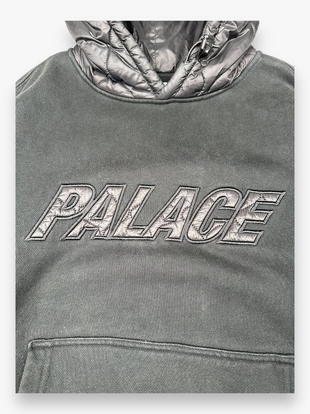 Sweatshirt Hoodie Palace Baffled Black