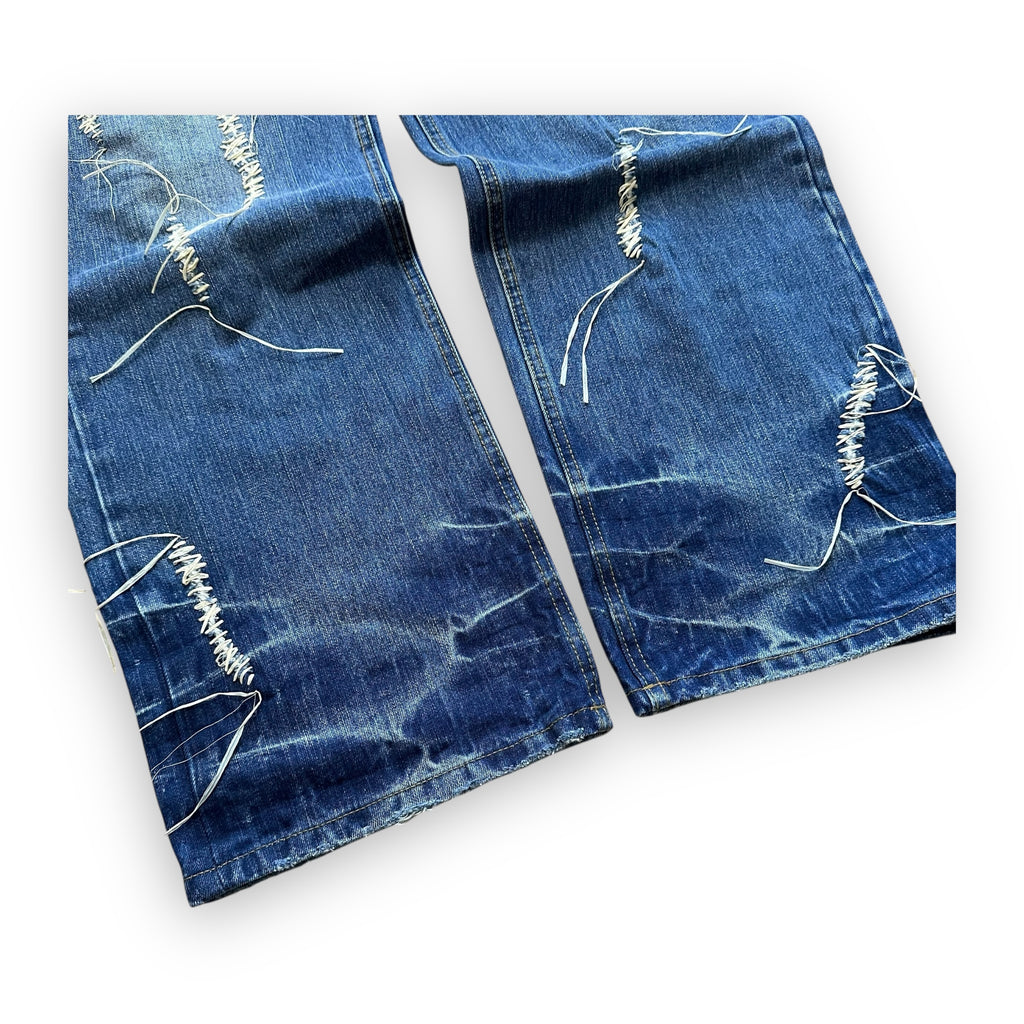 Jeans Jacquemus « Le Raphia » Destressed Ropes