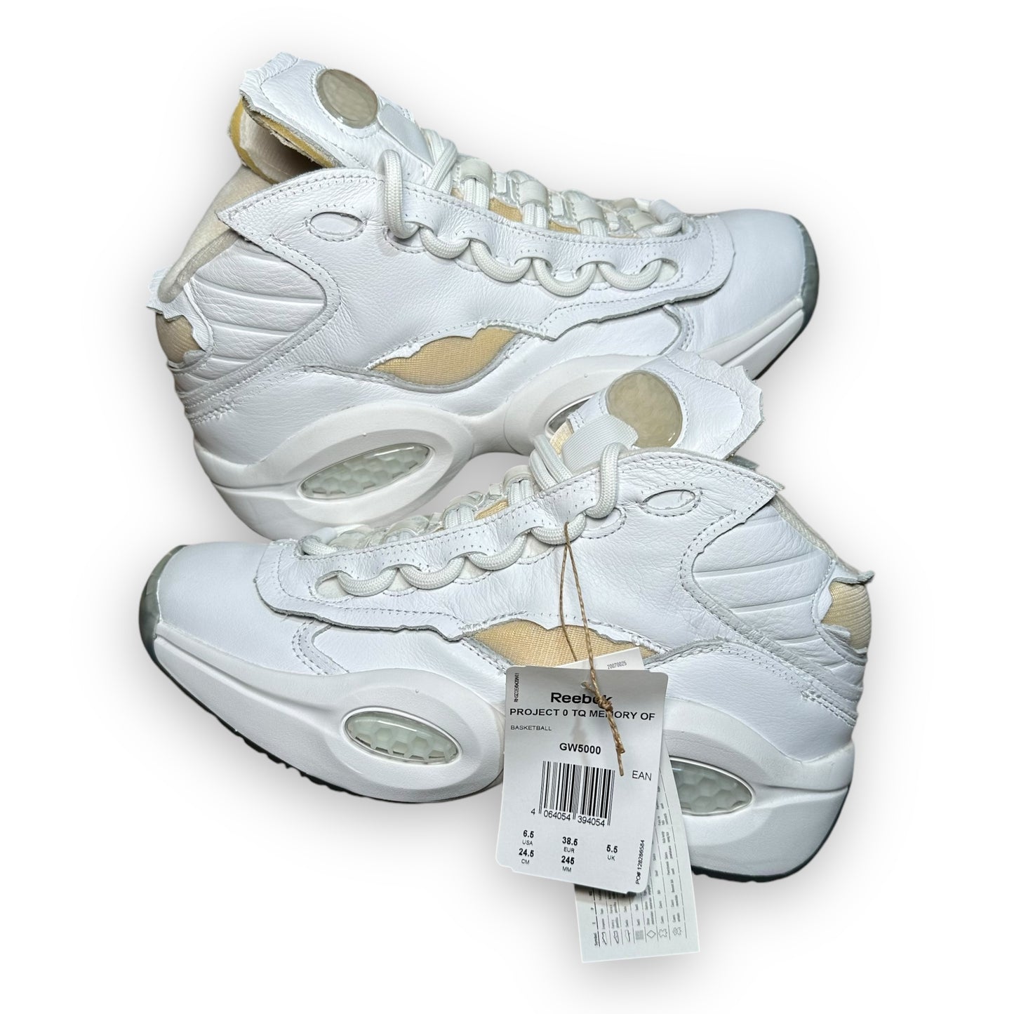 EU38.5 - US6 - UK5.5 • Reebok Question Mid Maison Margiela Of White