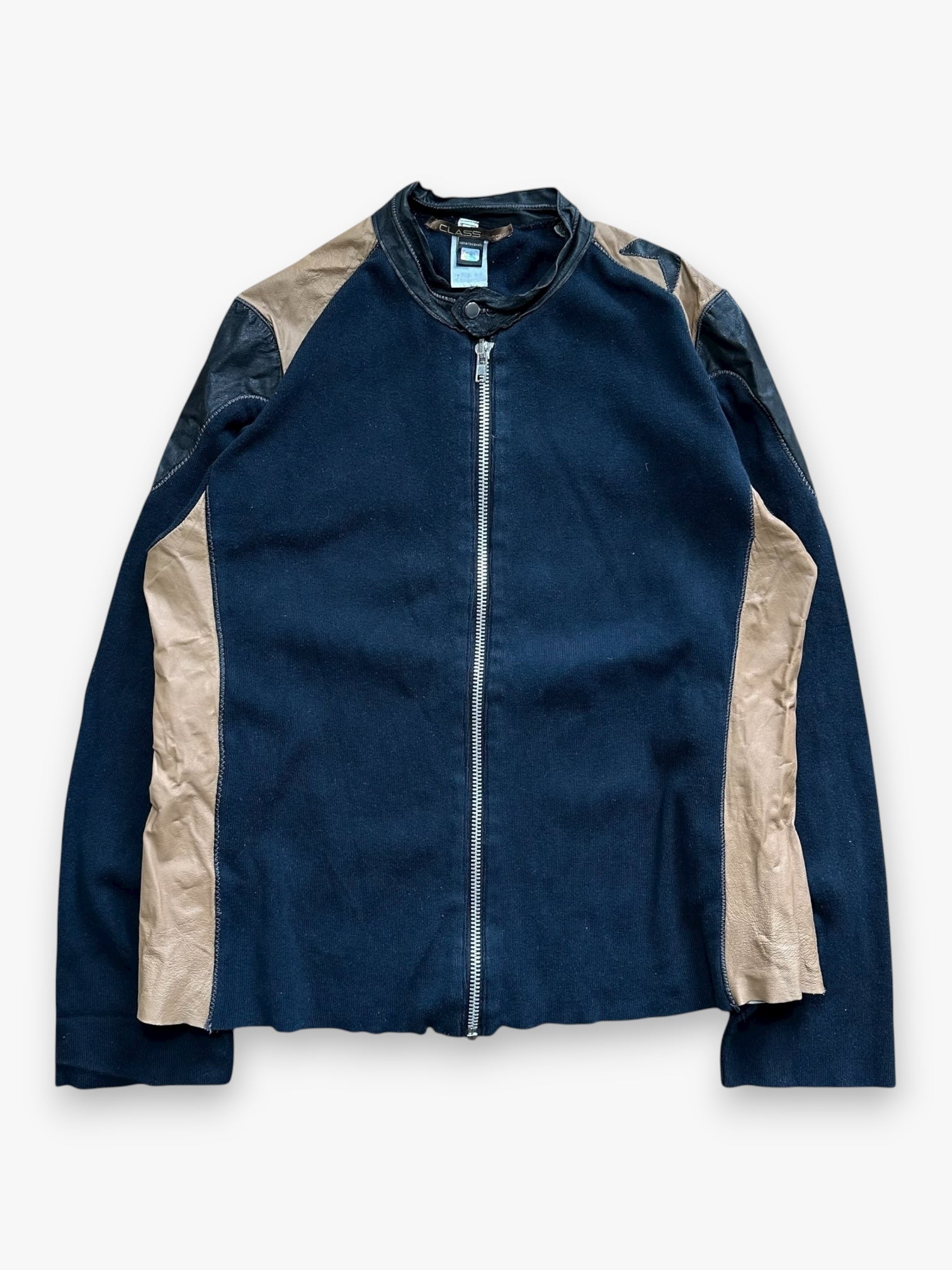 Jacket Roberto Cavalli Black Brown Leather vintage + Vest