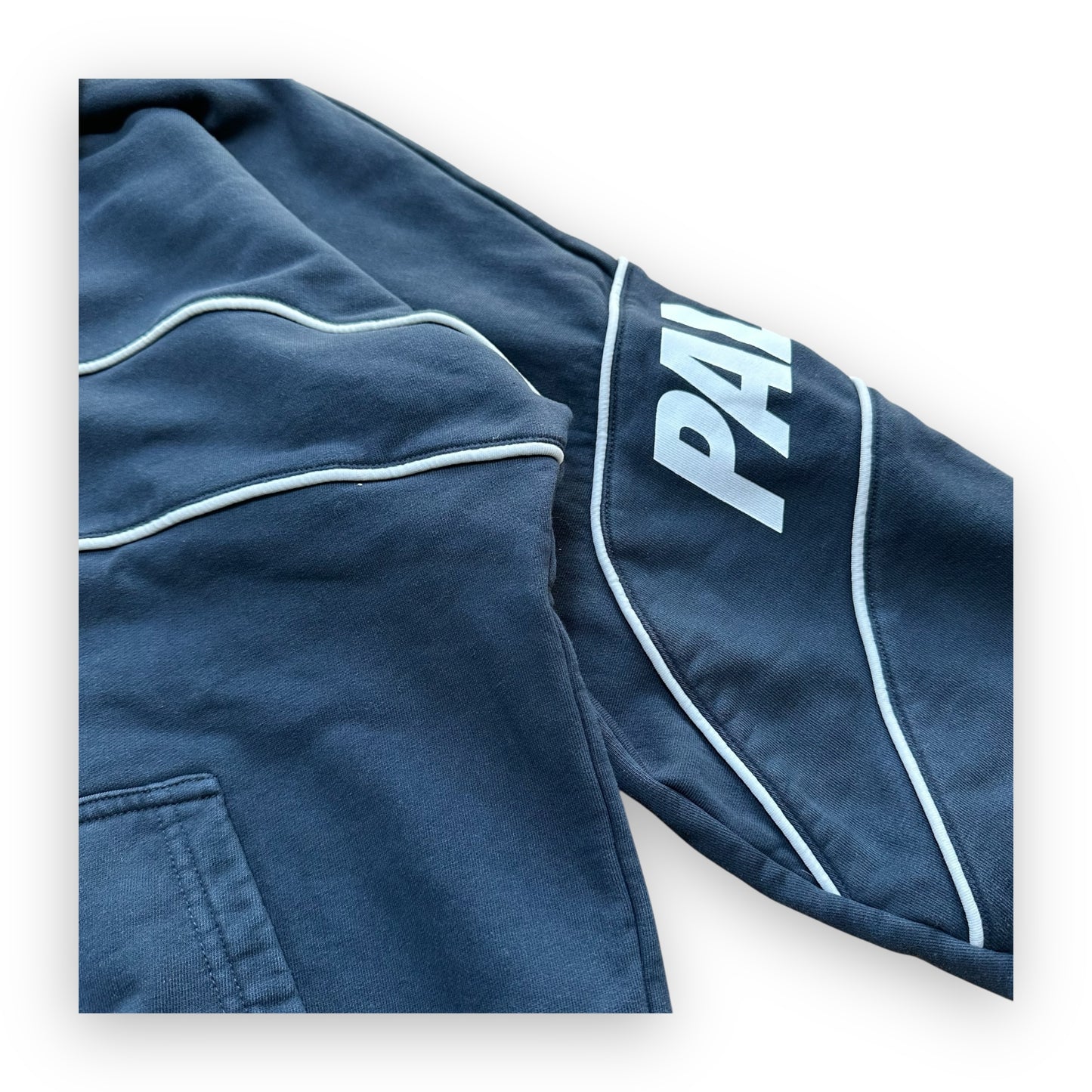 Sweatshirt Half Zip Palace Pipe Drop Shoulder Funnel Navy FW21 (M)