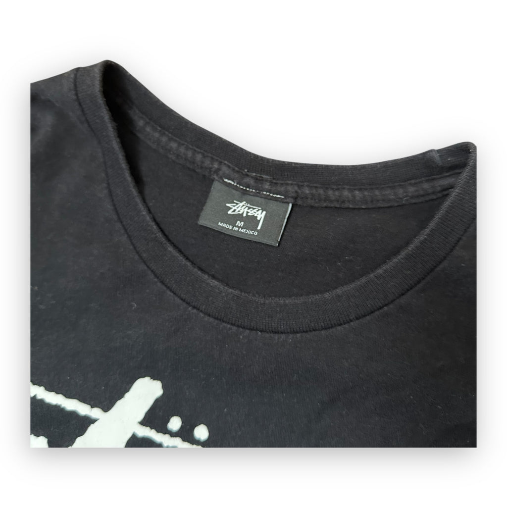 Stussy Spell Out Black Tee