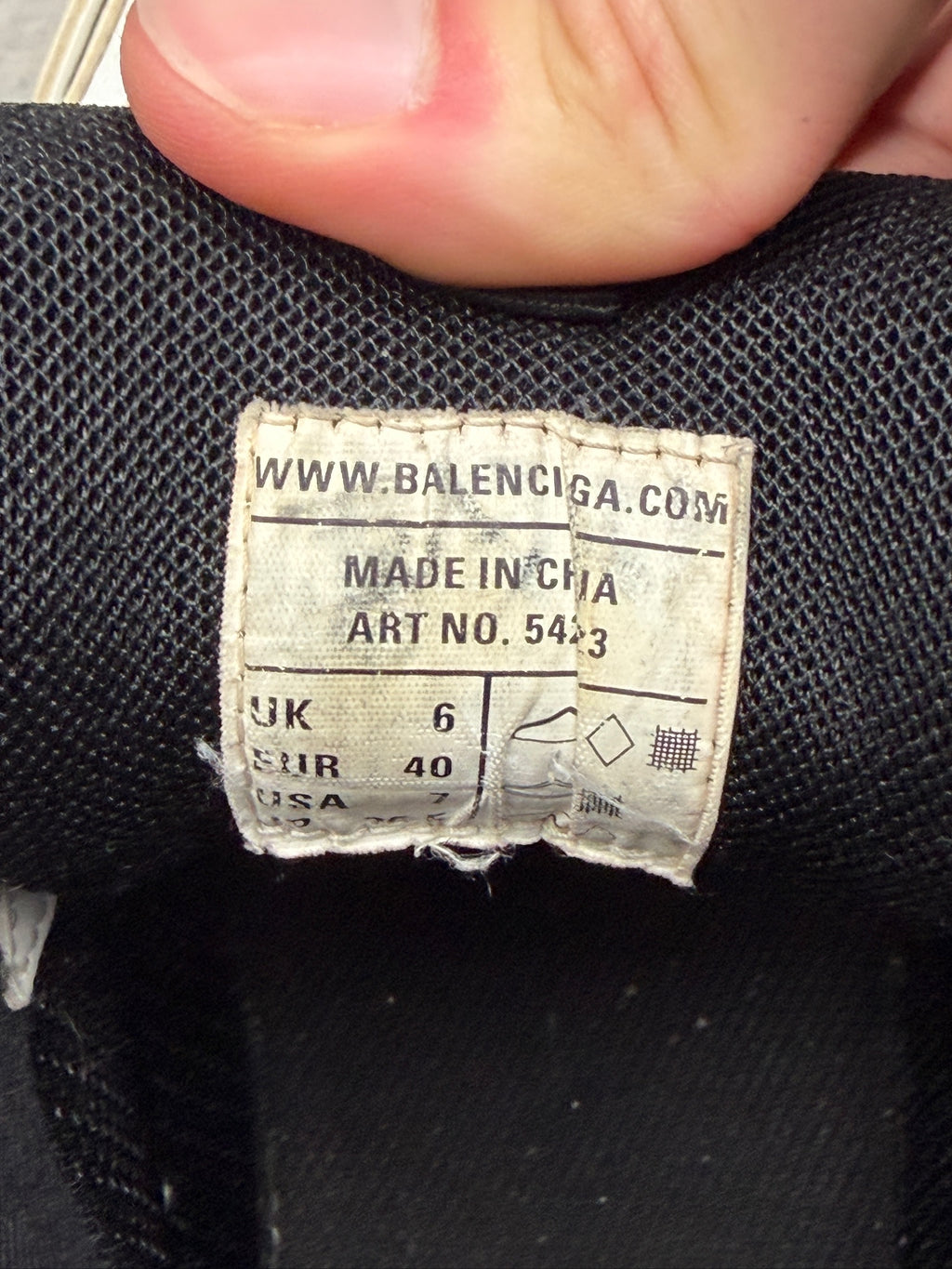 Balenciaga Track White Black