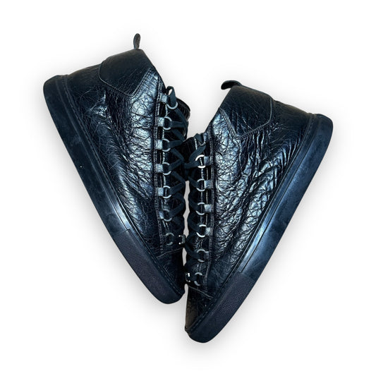 EU43 - US9.5 - UK8.5 • Balanciaga Arena High Leather Black