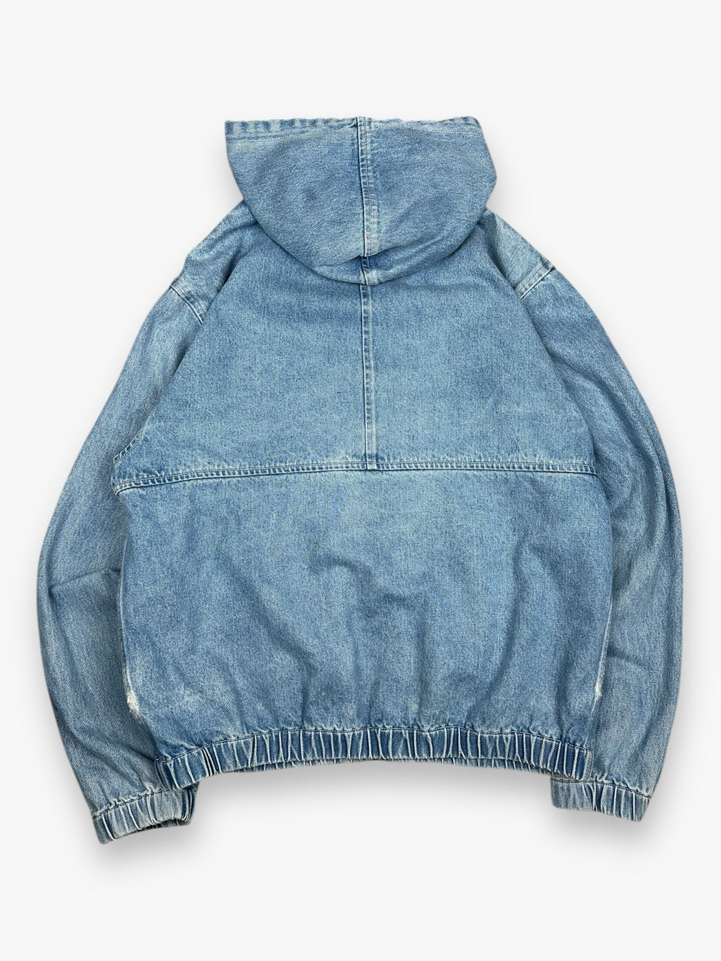 Stussy Hooded Denim Jacket Light Blue
