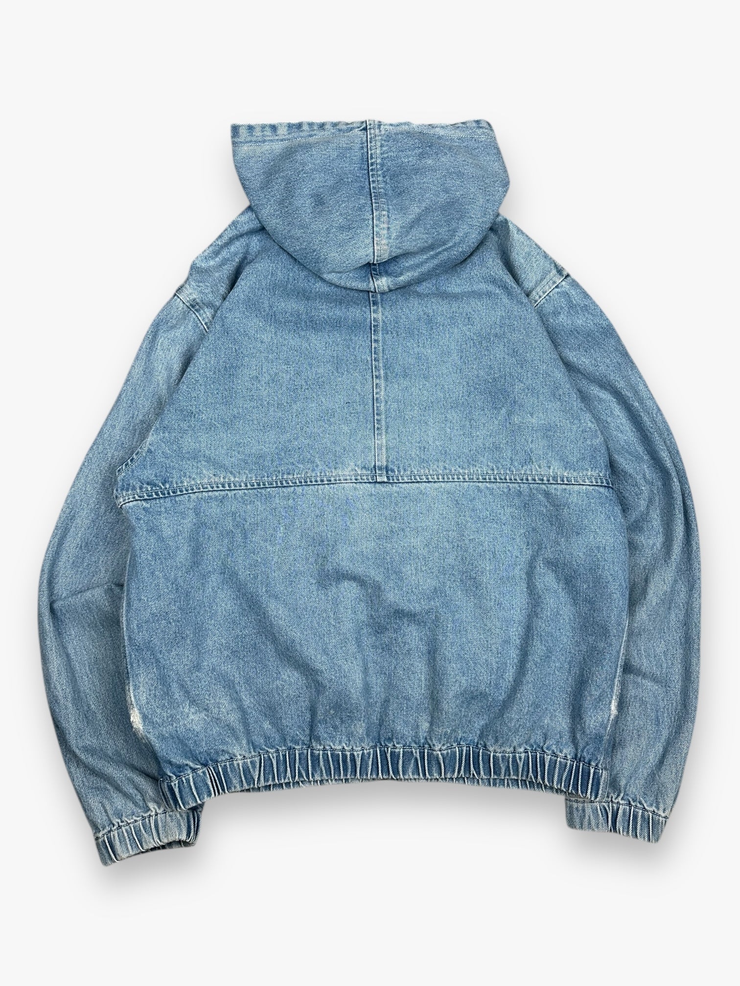 Stussy Hooded Denim Jacket Light Blue