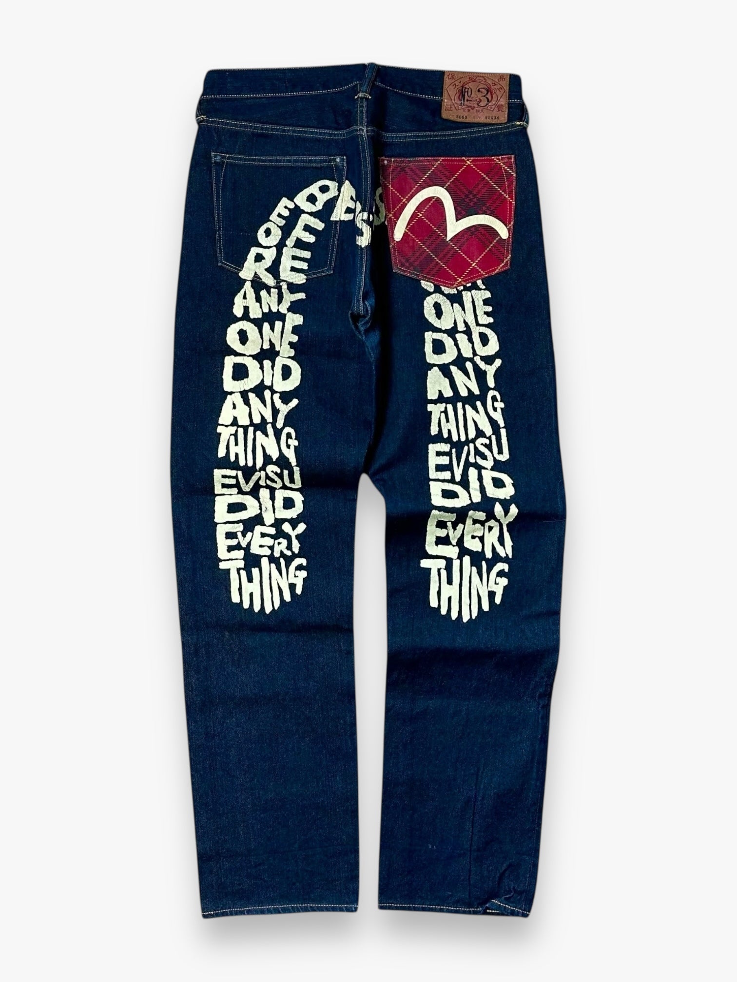 Jeans Evisu Daicock Lot 2000 White/red