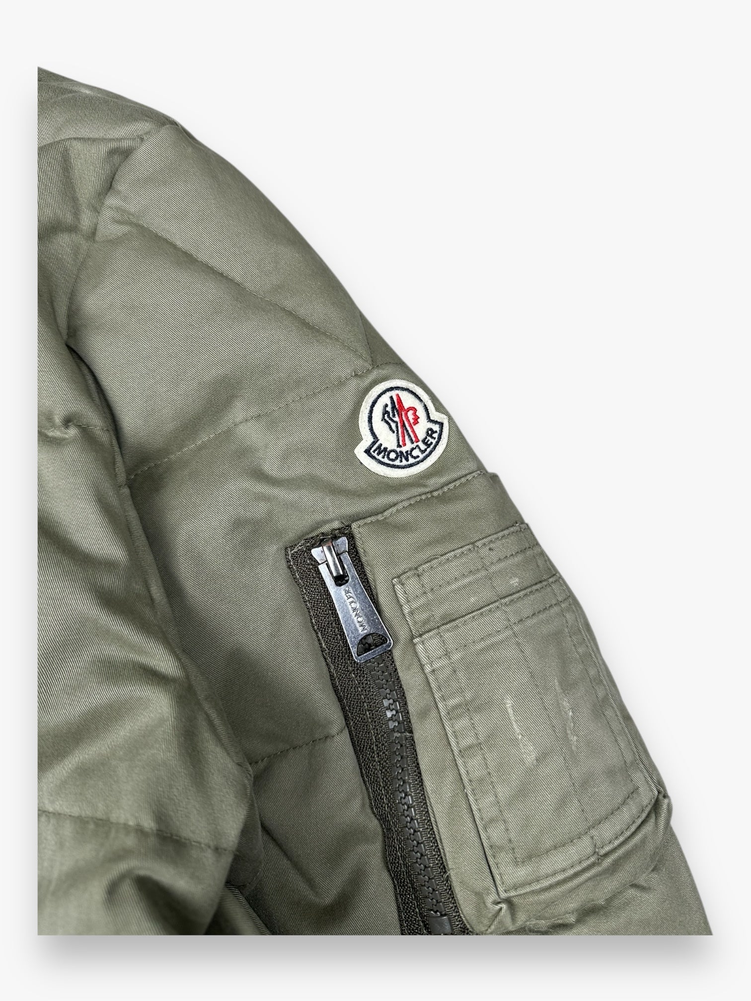 Moncler Rare Puffer Jacket MA-1 Japan Limited Edition Khaki