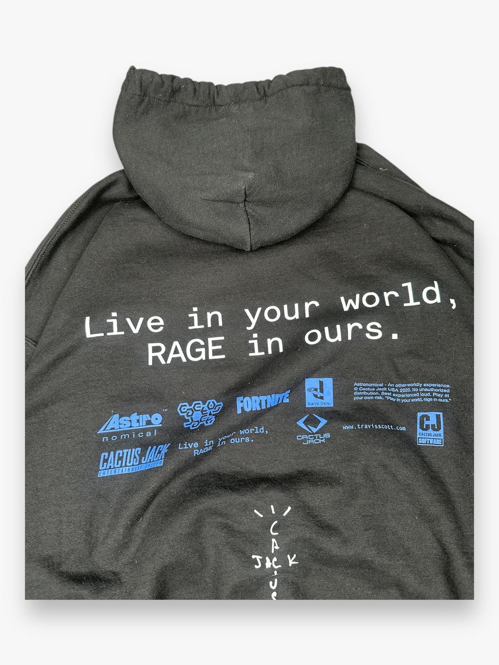 Sweatshirt Hoodie Travis Scott Cactus Jack x Fortnite Black