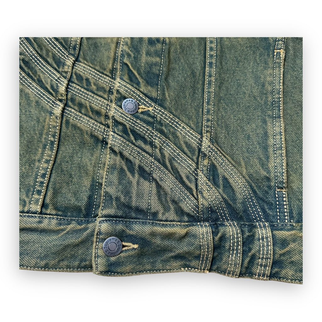 Jacket Supreme Denim S Logo Dirty Green SS24