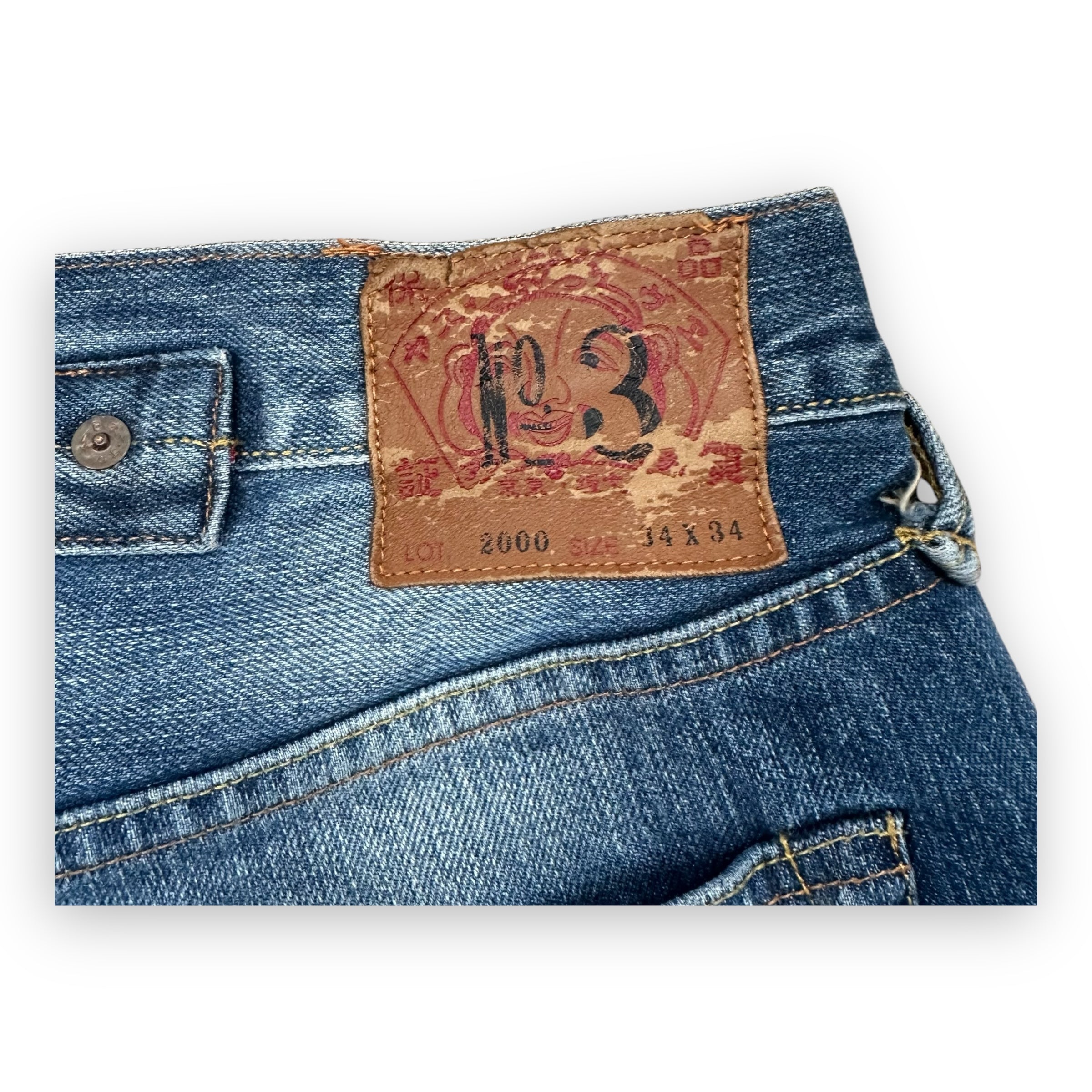 Jeans Evisu Daicock Lot 2000 Blue