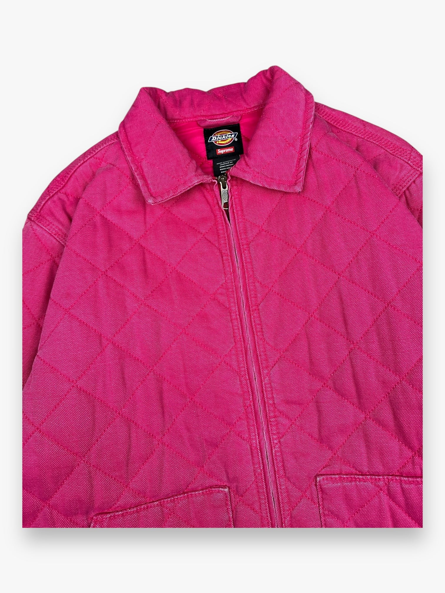 Supreme Dickies Quilted Work Jacket Pink FW21