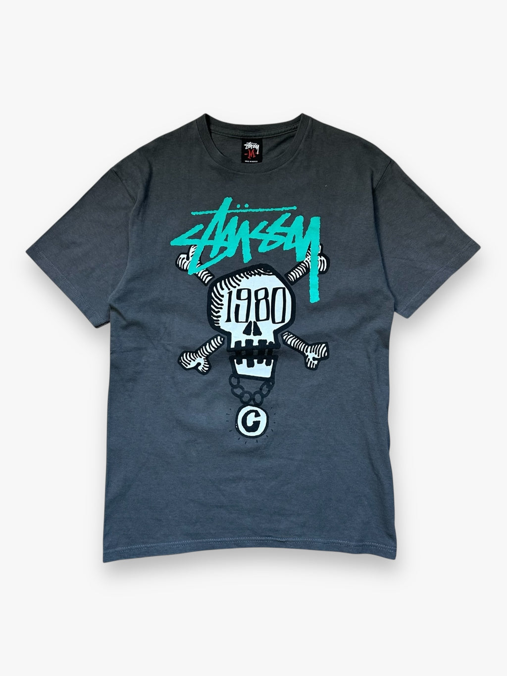 Tee Stussy Dark Grey vintage