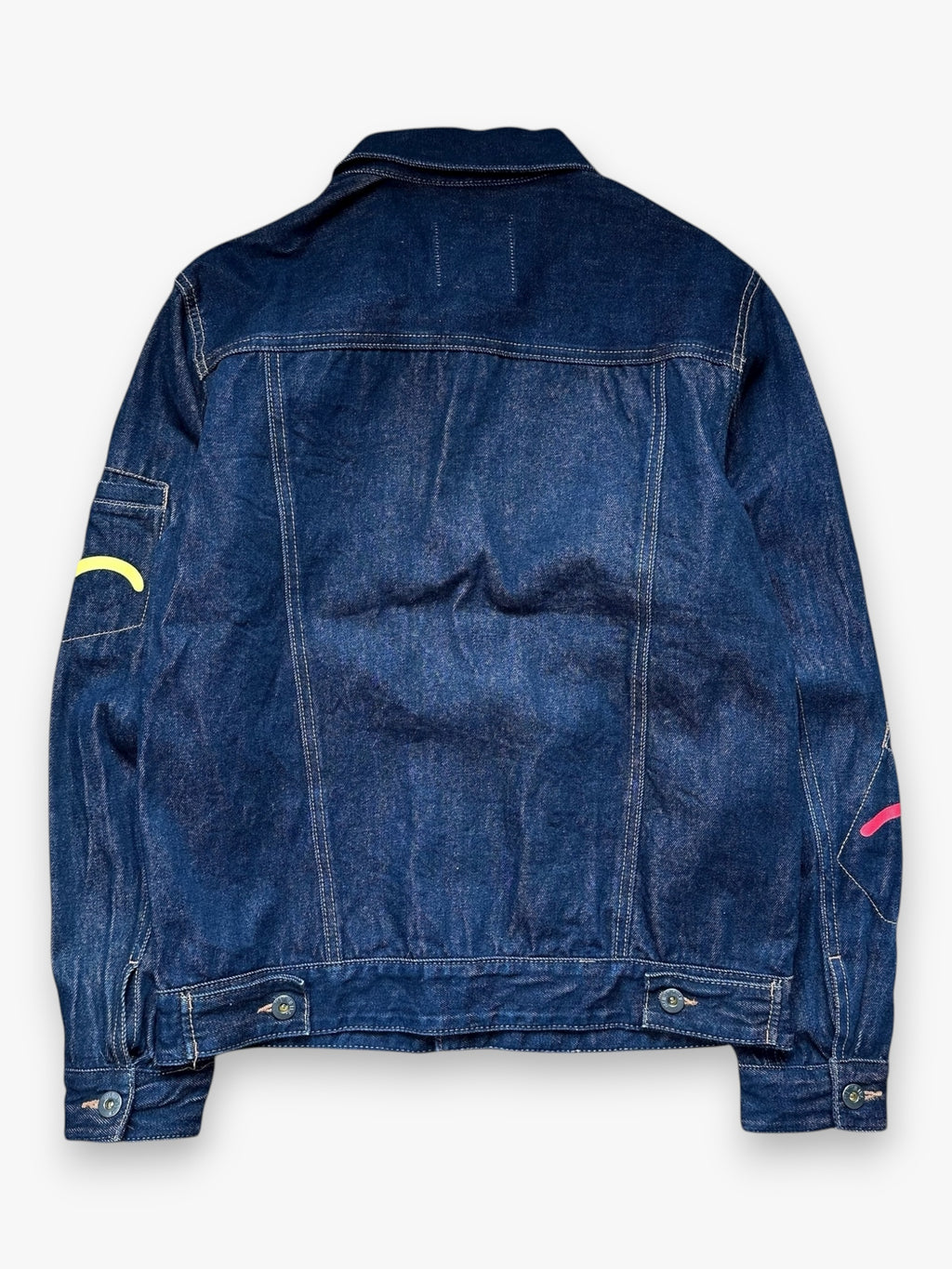 Jacket Evisu Denim Seagull Multipocket Red/Yellow