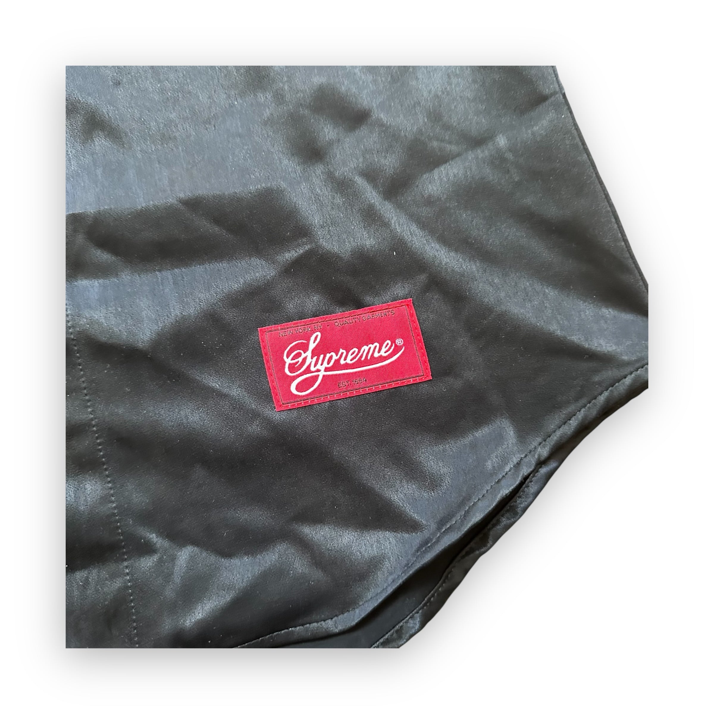 Jersey Supreme Satin Baseball Black SS17