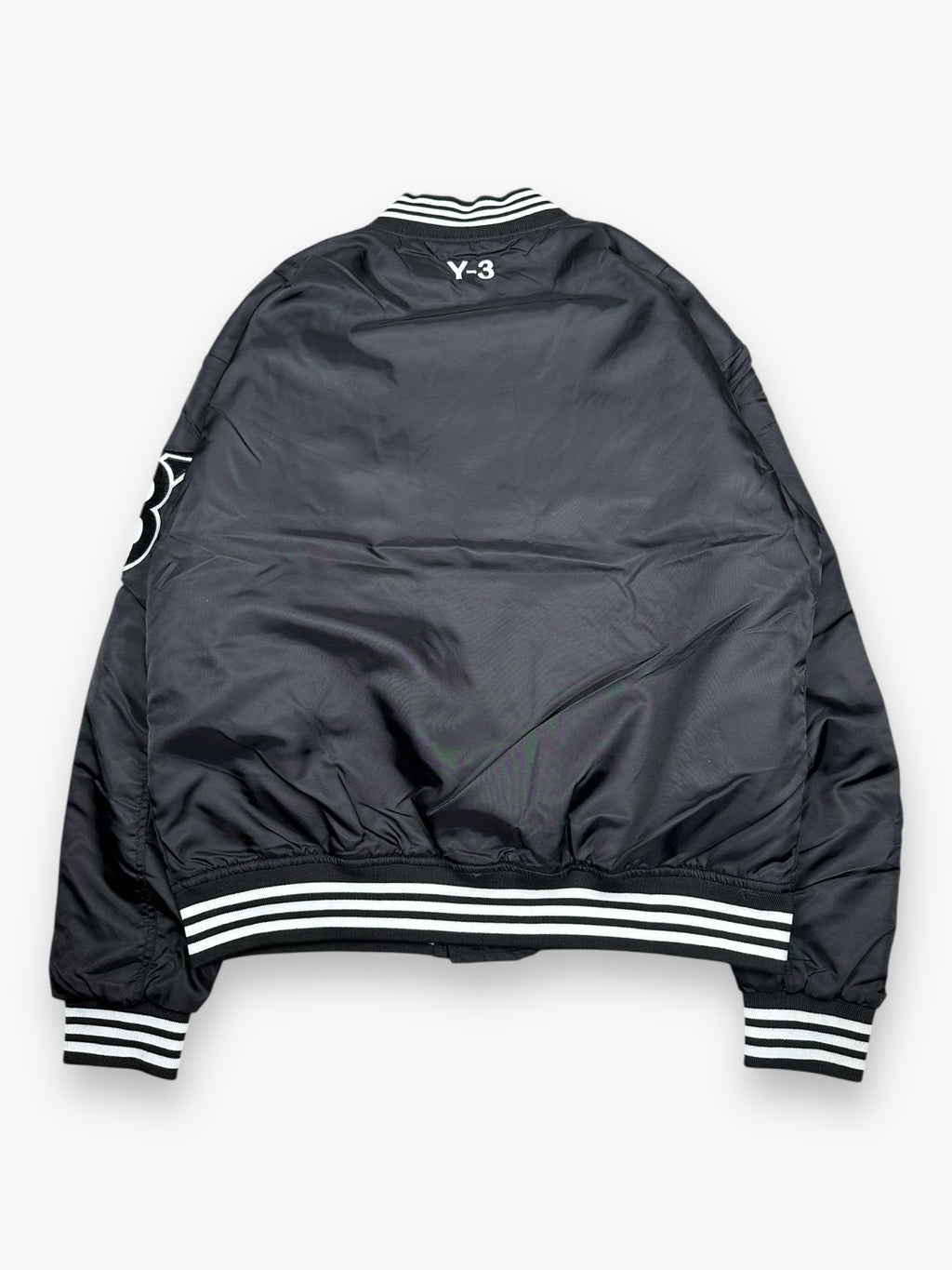 Y-3 Yohji Bomber Jacket Letters Black