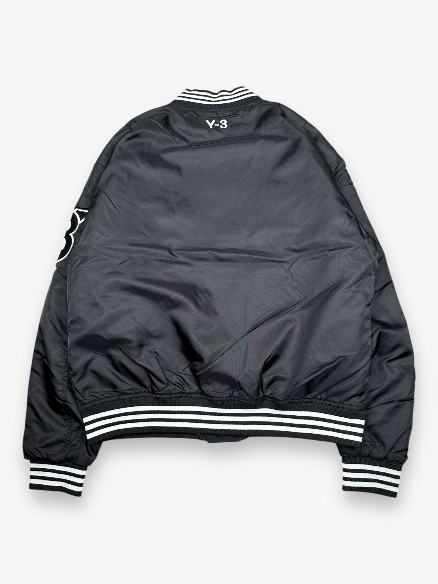 Y-3 Yohji Bomber Jacket Letters Black