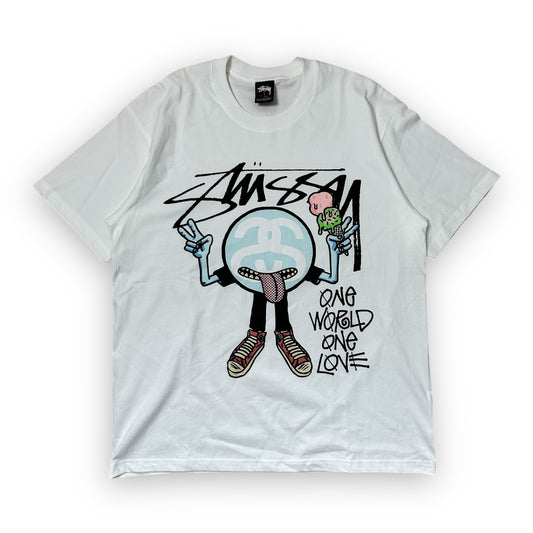 Tee Stussy Ice Cream White vintage (L)