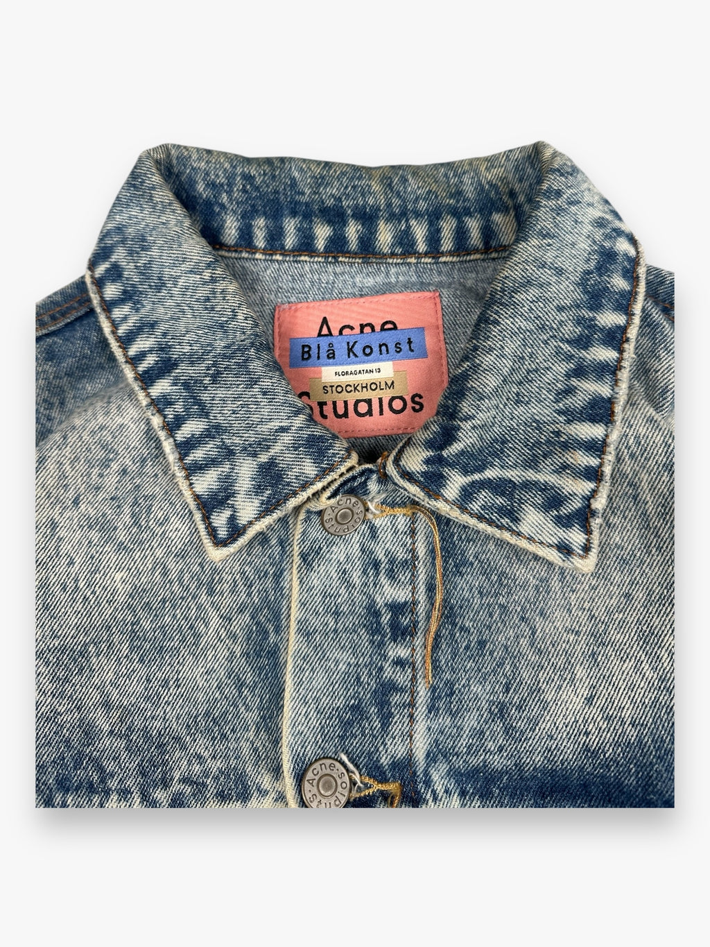 Acne Studios Blå Konst Denim Jacket Blue