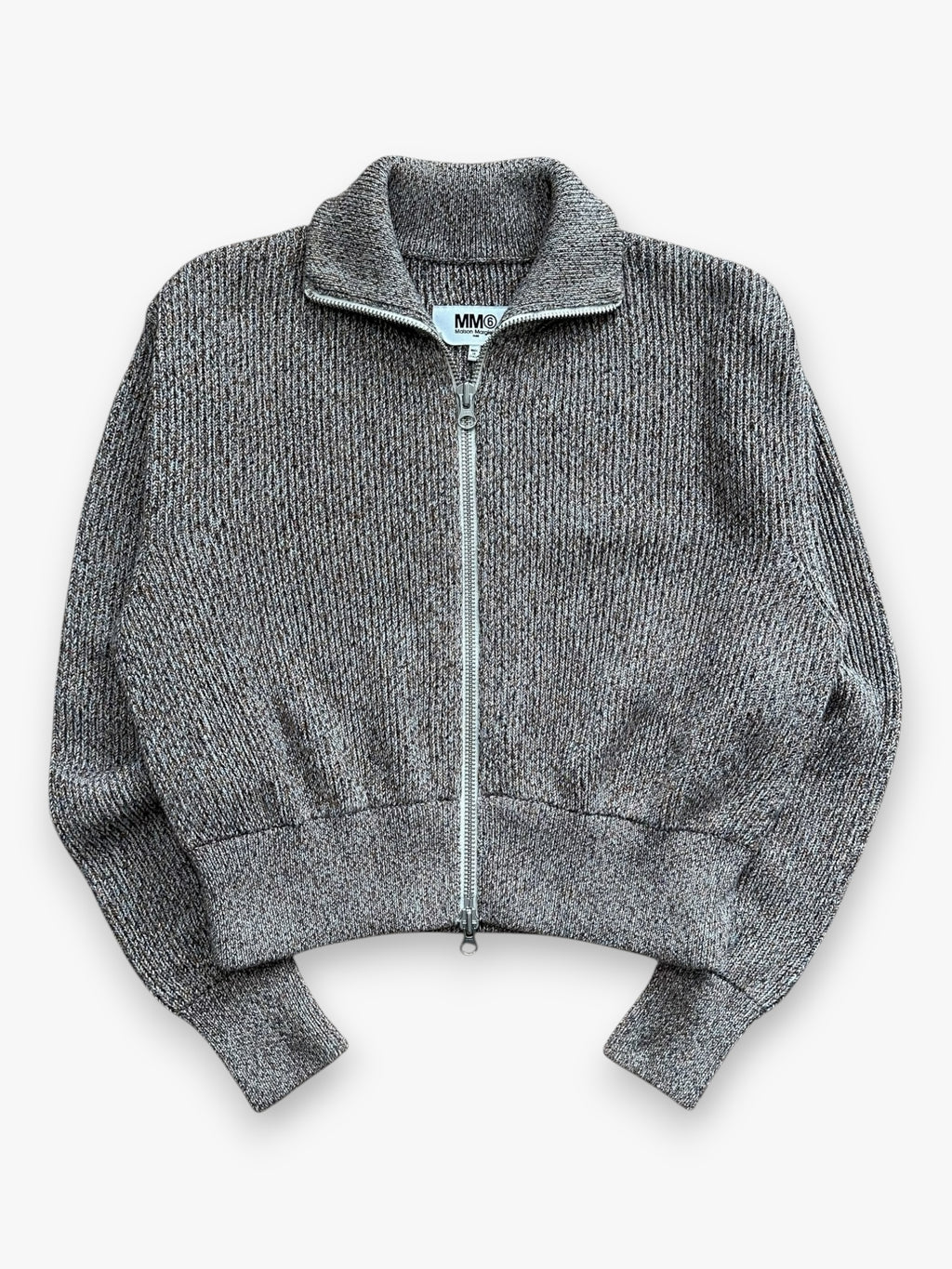 Cardigan Maison Margiela MM6 Zip Light Brown